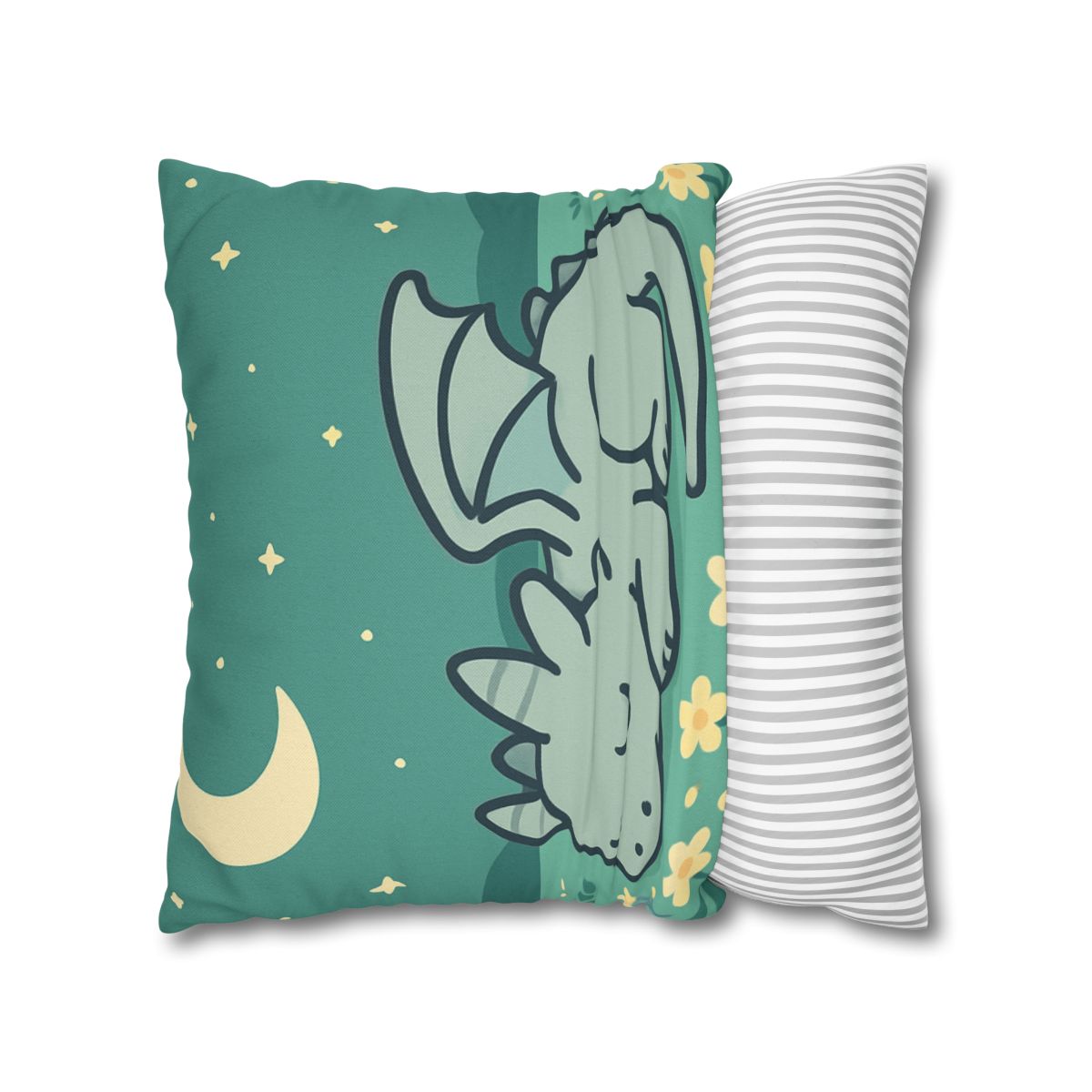 Moonlight Meadow Dragon designer print pillow cases
