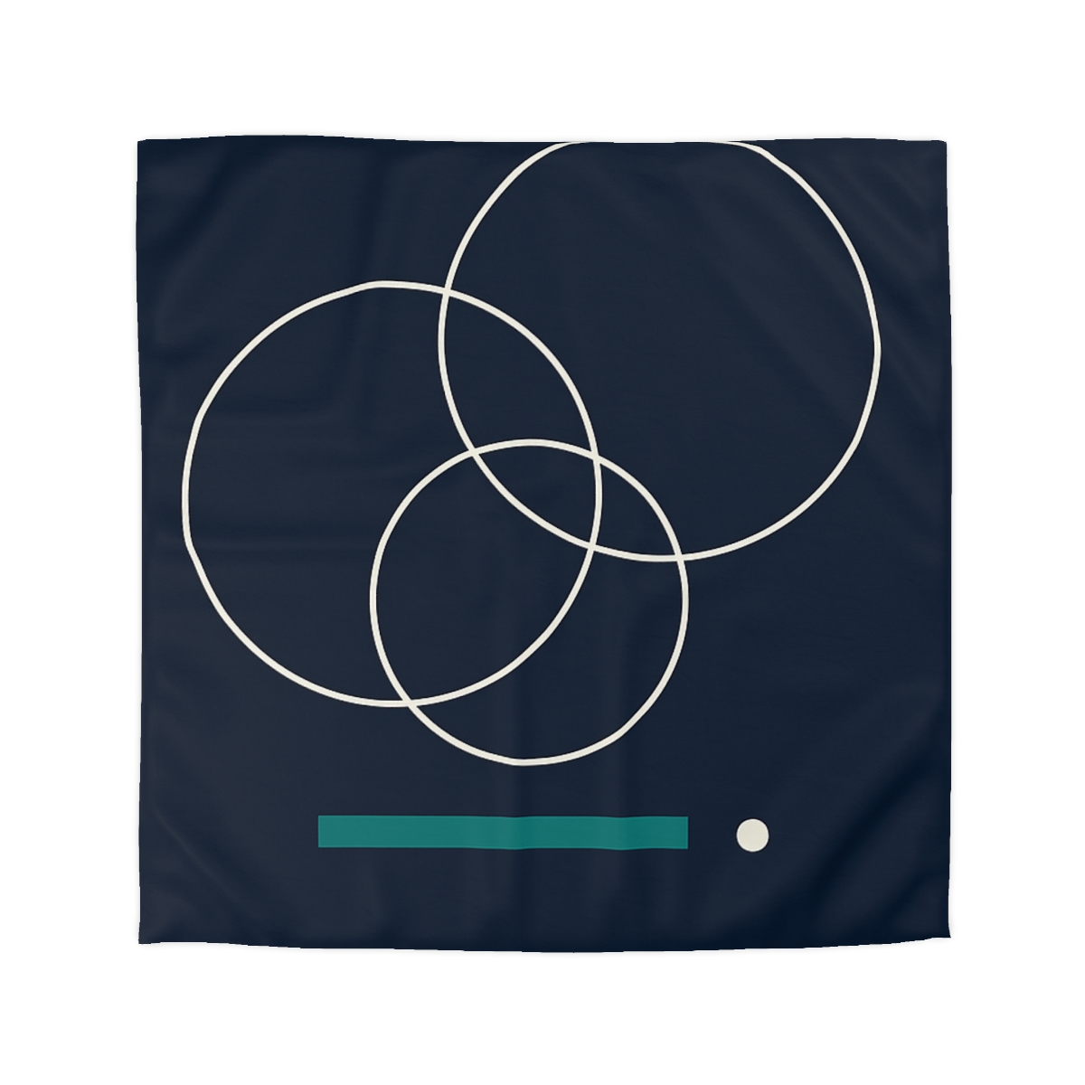 Staggered Rings And Anchored Bar designer printed duvets