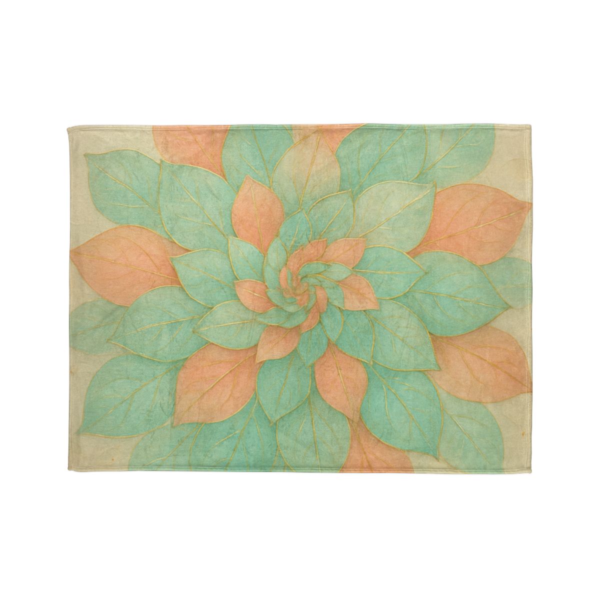 Petal Spiral Mosaic personalized cozy blankets