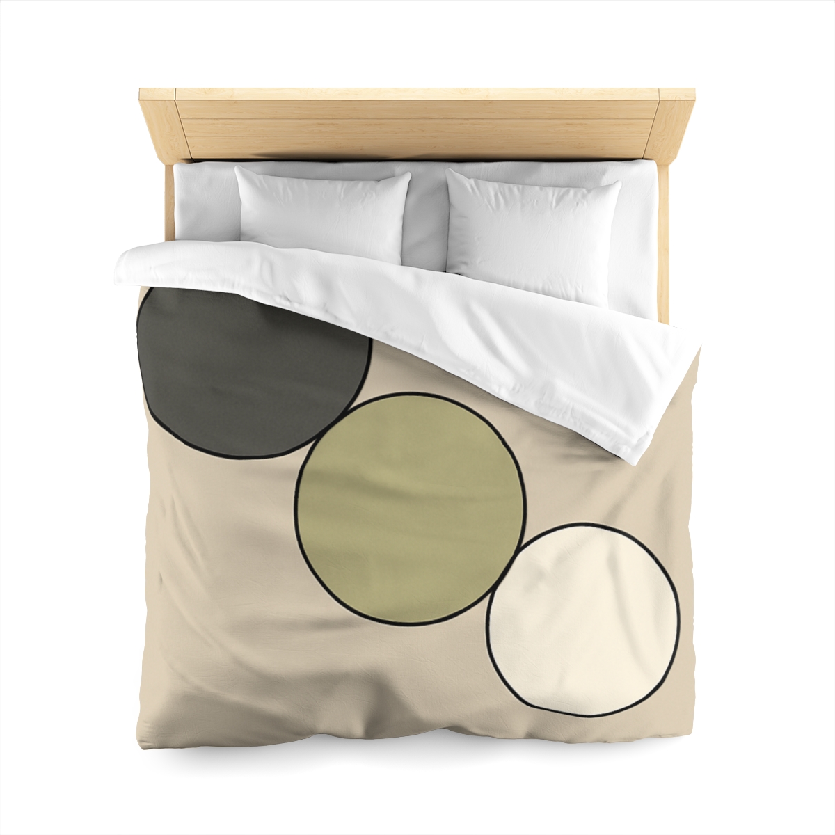 Staggered Trio Of Circles Harmony stylish duvet covers