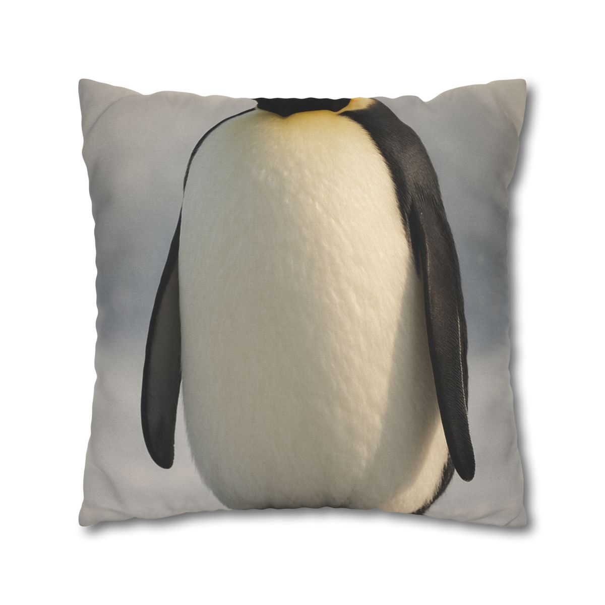 Frost Halo Emperor Penguin personalized pillow covers