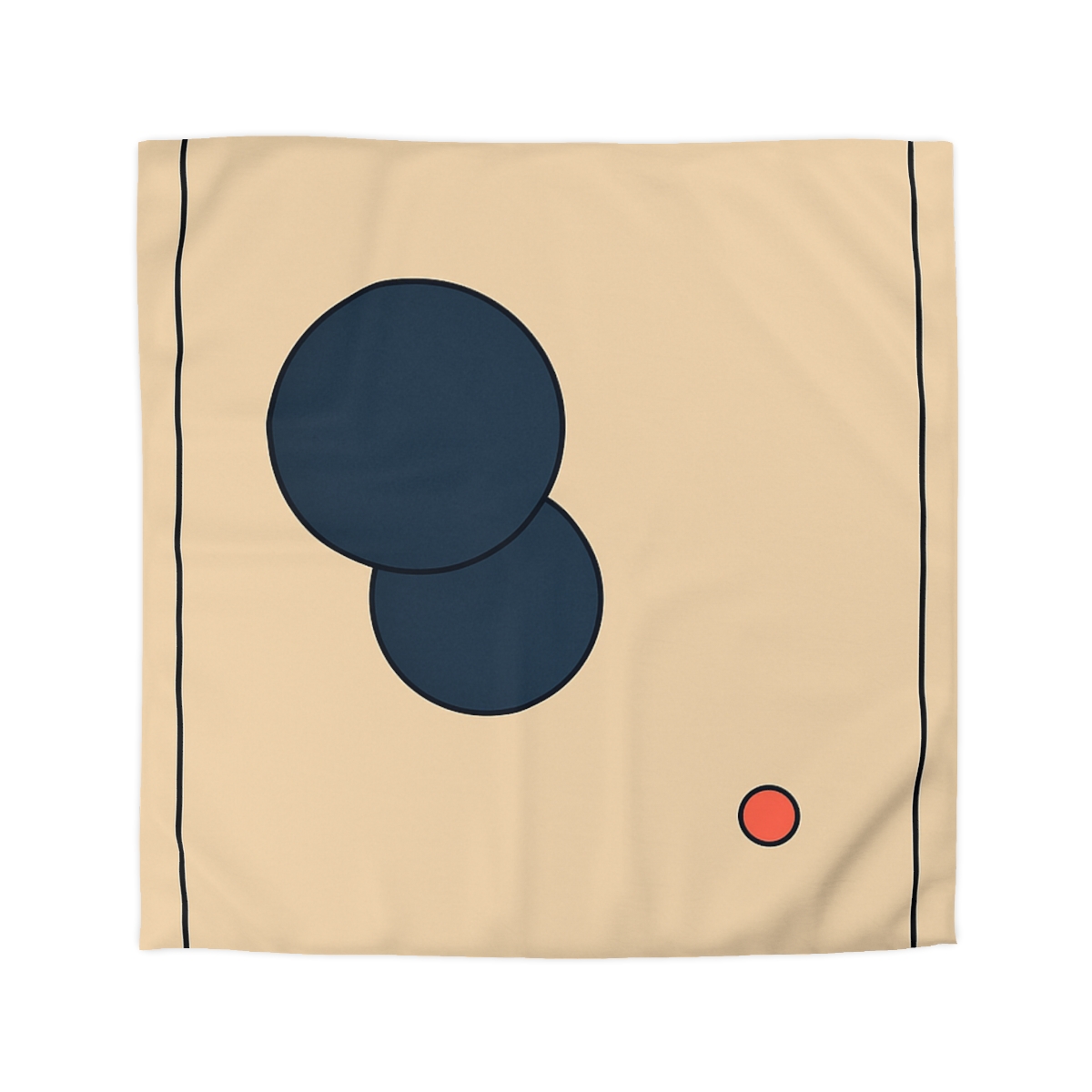 Offset Frame With Two Quiet Discs unique patterned duvets