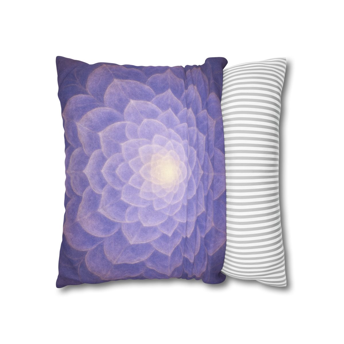 Petal Fractal Rosette soft cotton pillow cases