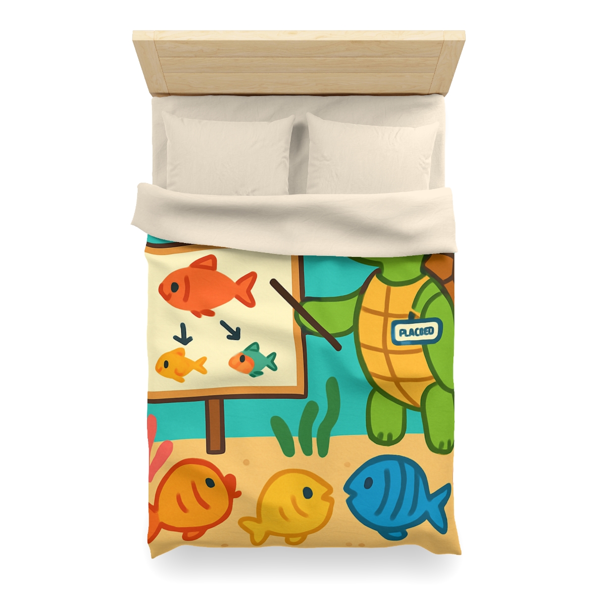 Coral Classroom Sea Turtle Guide trendy bedroom duvets