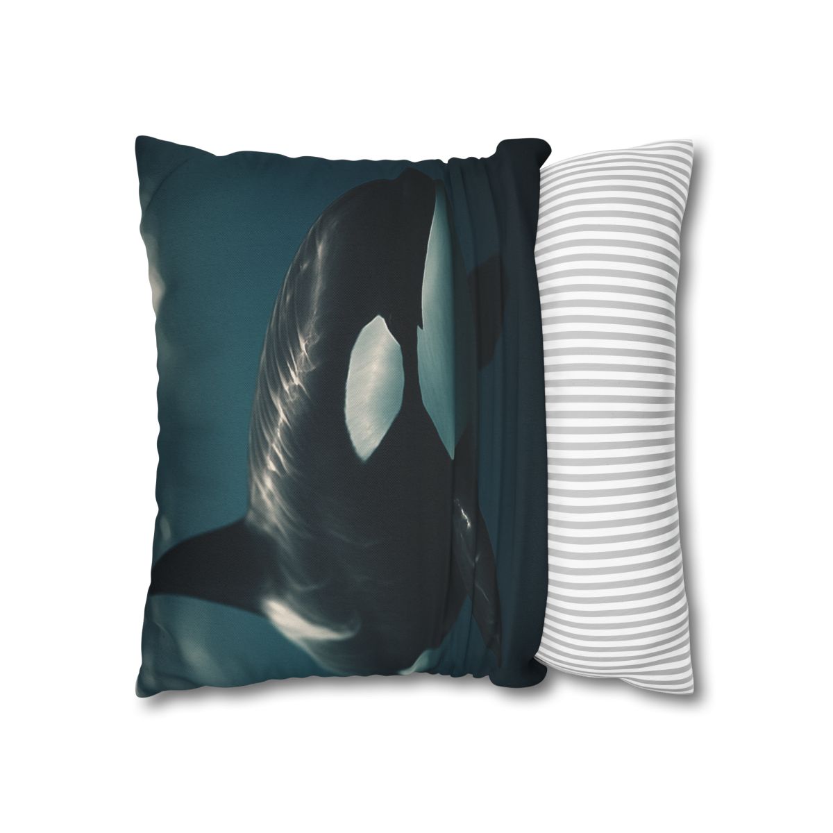Tidal Shadow Orca soft cotton pillow cases