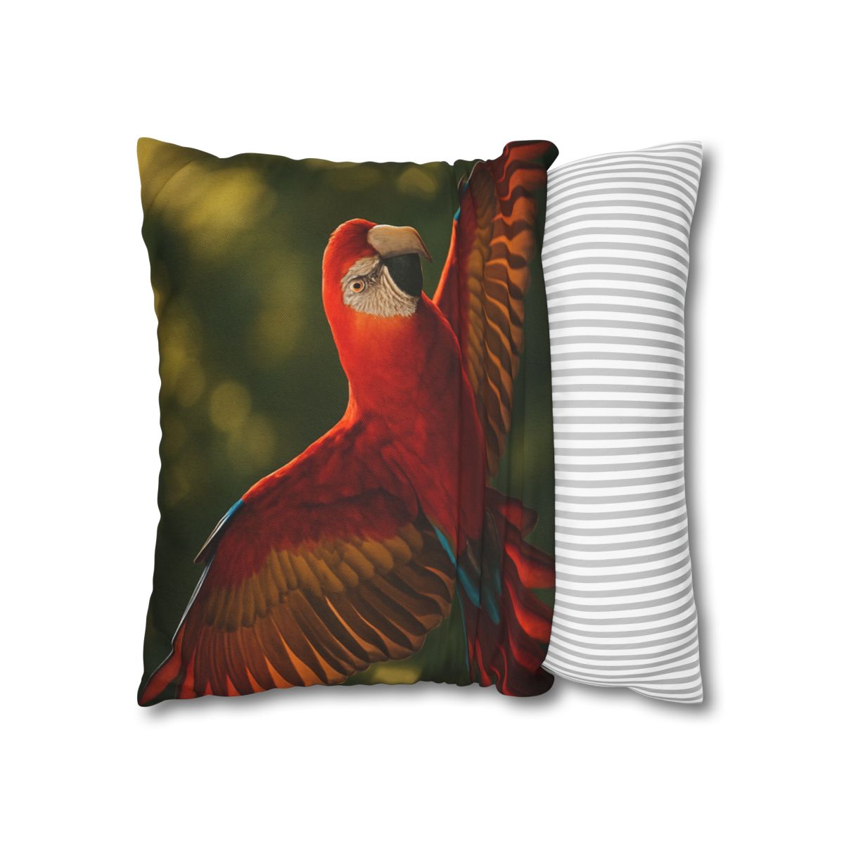 Scarlet Macaw Ember Flight stylish decorative pillowcases