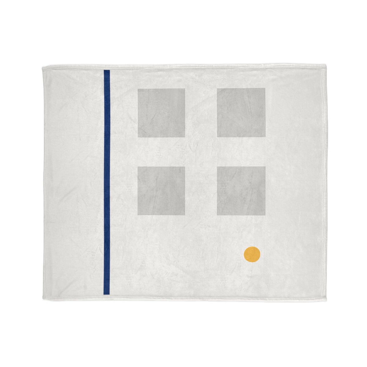 Sparse Grid With Missing Corner And Accent Point decorative home blankets