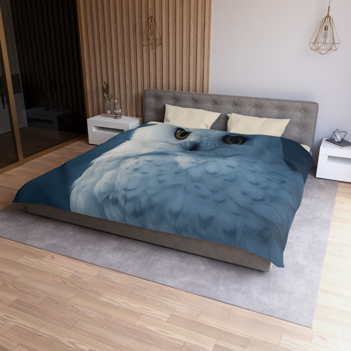 Midnight Watch Snowy Owl warm winter duvets