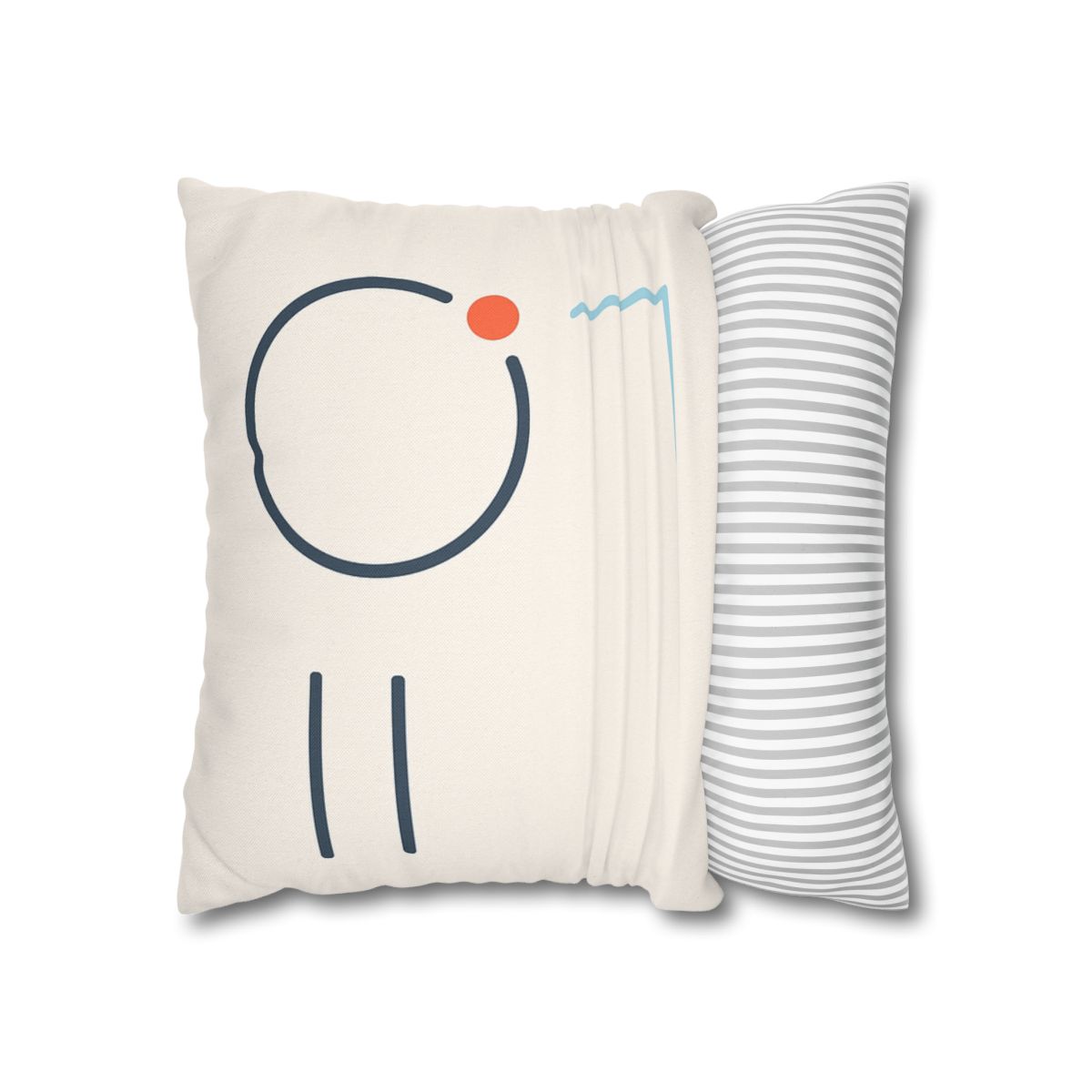 Quiet Orbit With Offset Bars personalized pillow covers