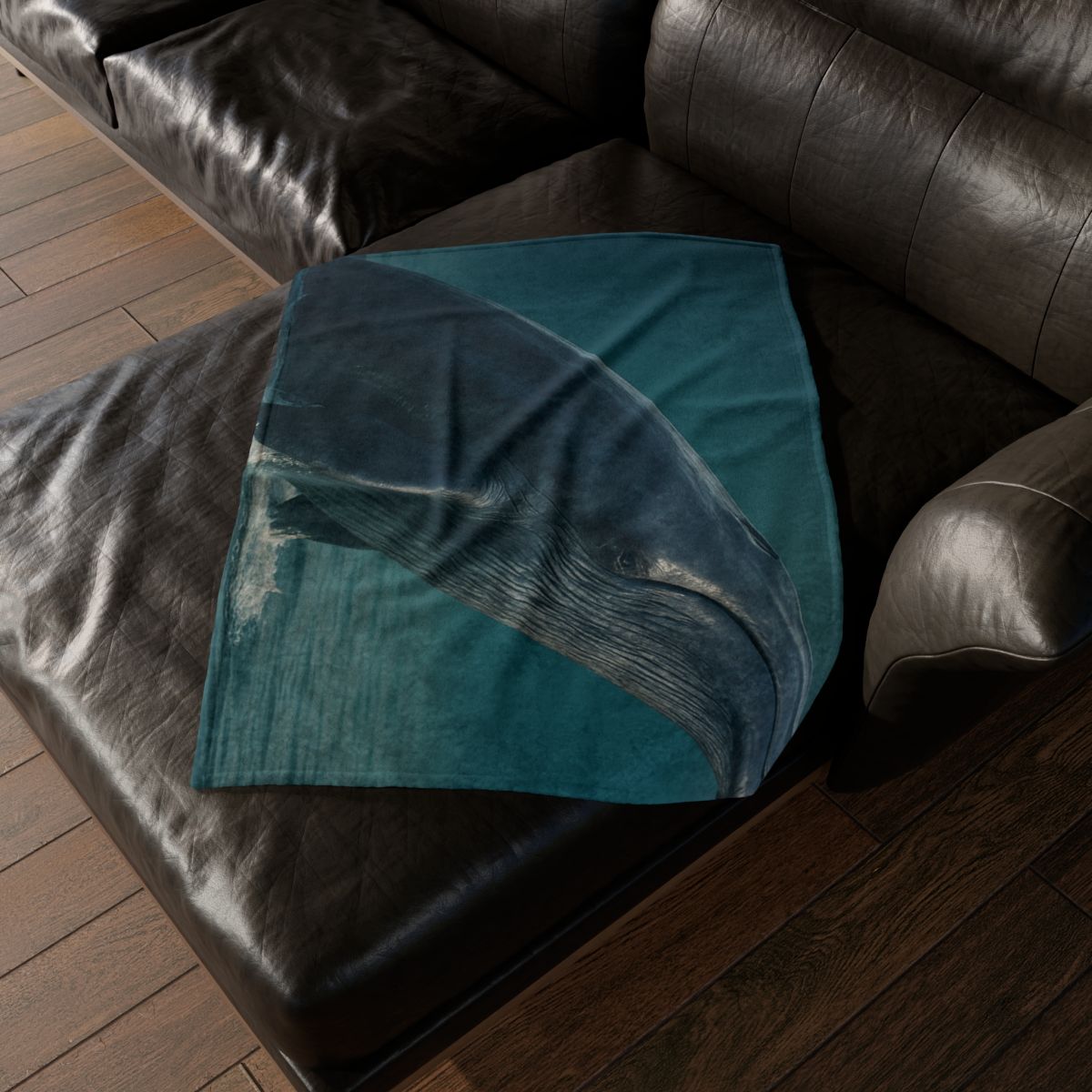 Ocean Song Blue Whale soft fleece blankets