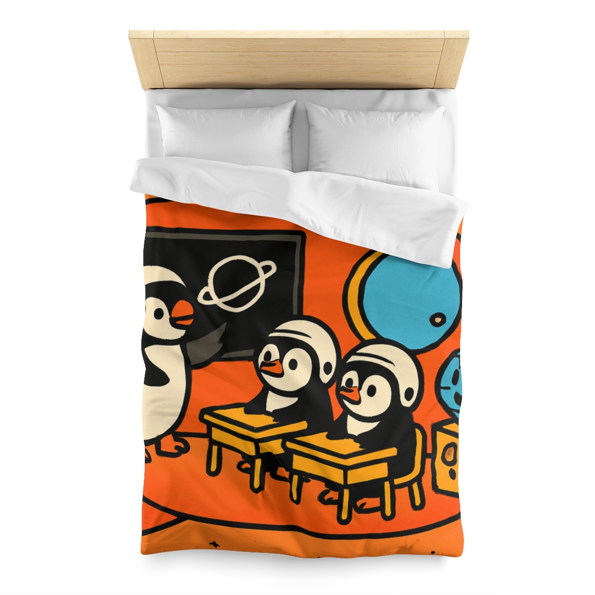 Rocket Classroom With Penguin Pilots duvets for gifts