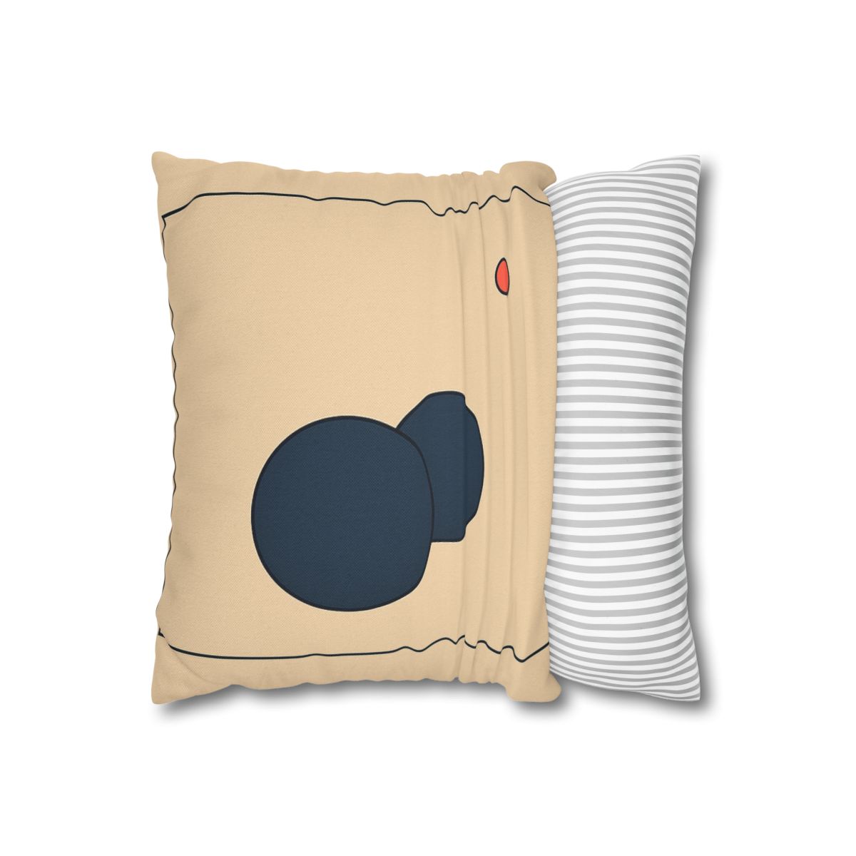Offset Frame With Two Quiet Discs stylish decorative pillowcases