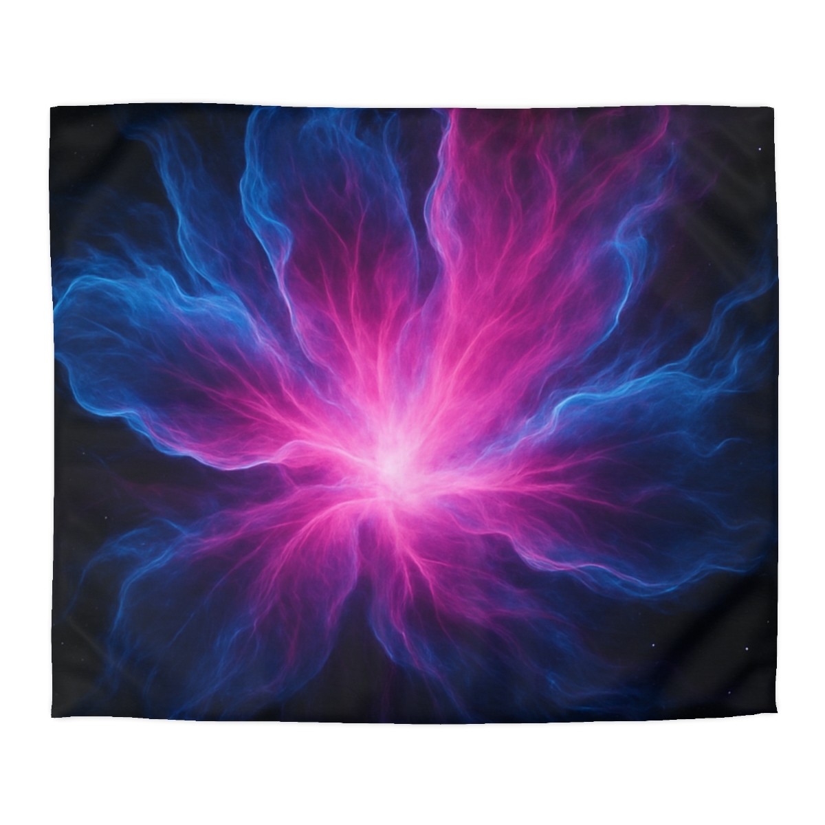 Celestial Plasma Bloom personalized bedding duvets