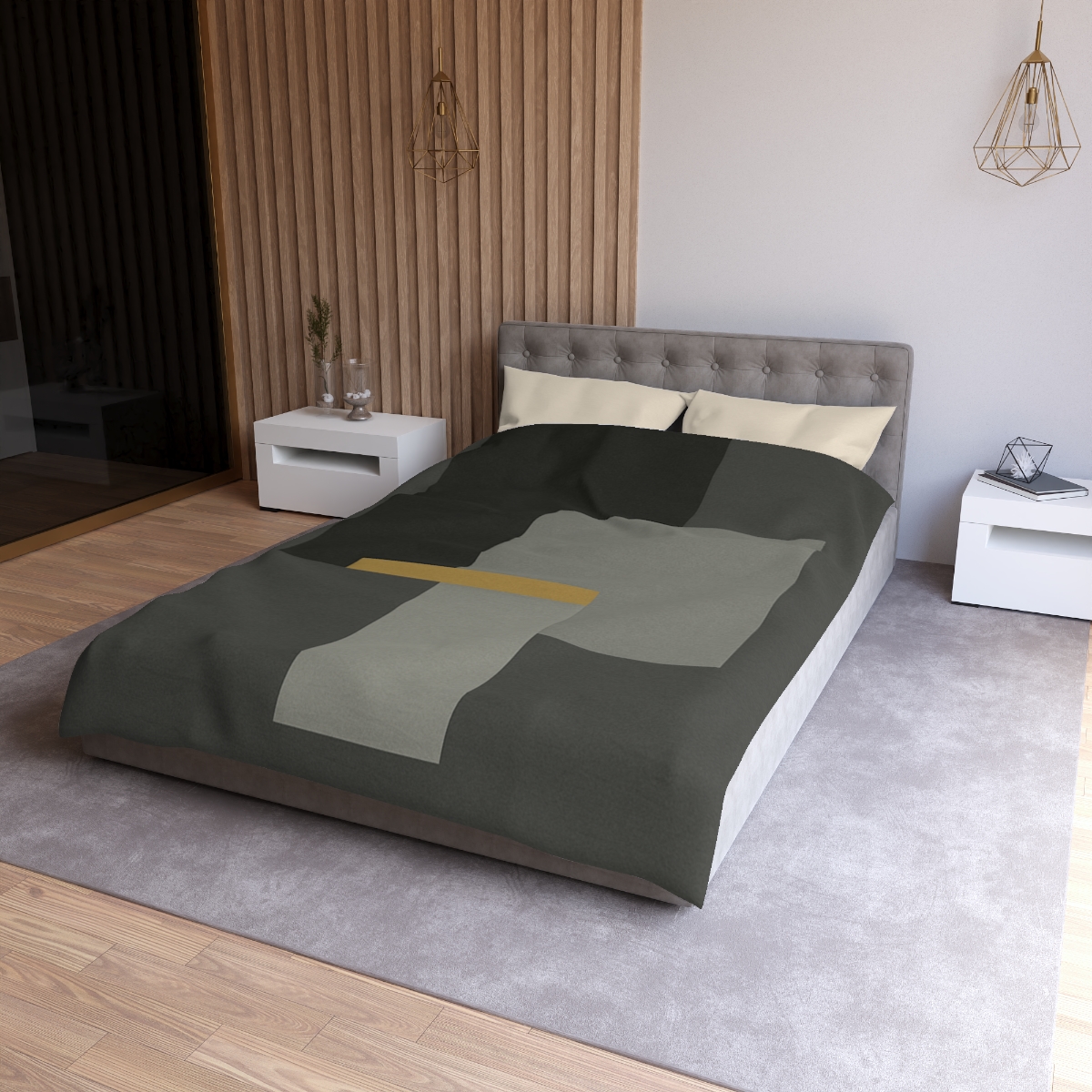 Offset Rectangles And Narrow Bridge warm winter duvets