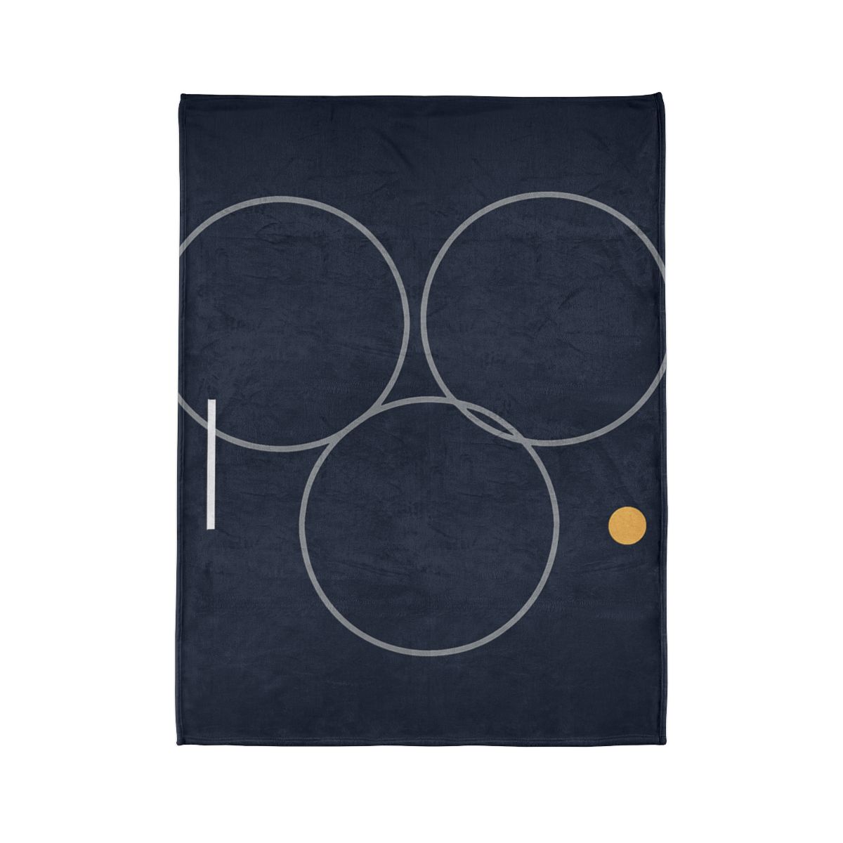 Three Rings With Shared Tangent Bar soft fleece blankets