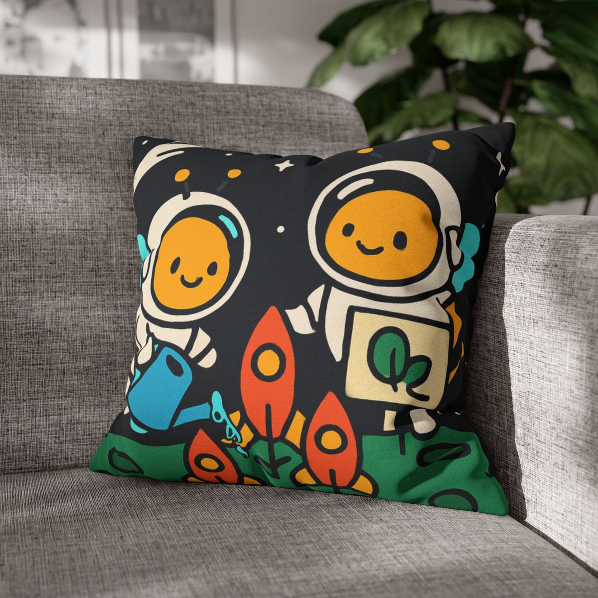 Rocket Garden Of The Bumblebee Astronauts comfortable bedding pillow covers