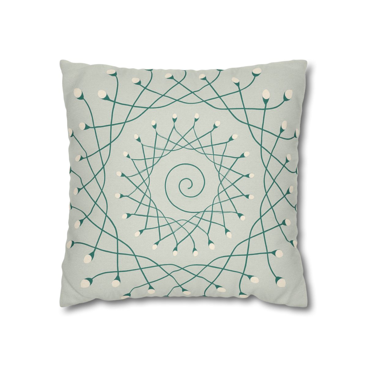 Spiral Sprout Lattice custom pillow cases