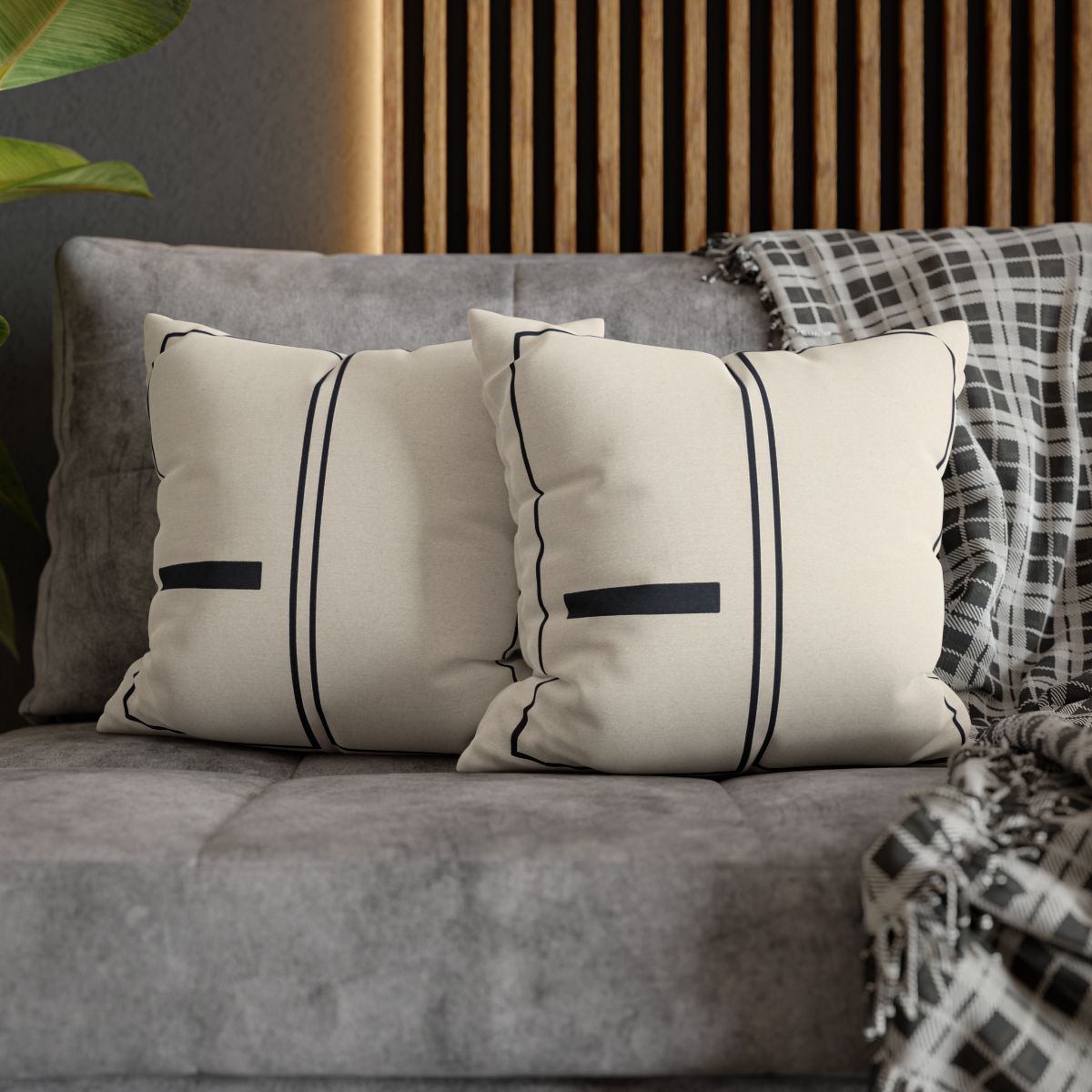 Twin Frames With Offset Bar trendy patterned pillow cases
