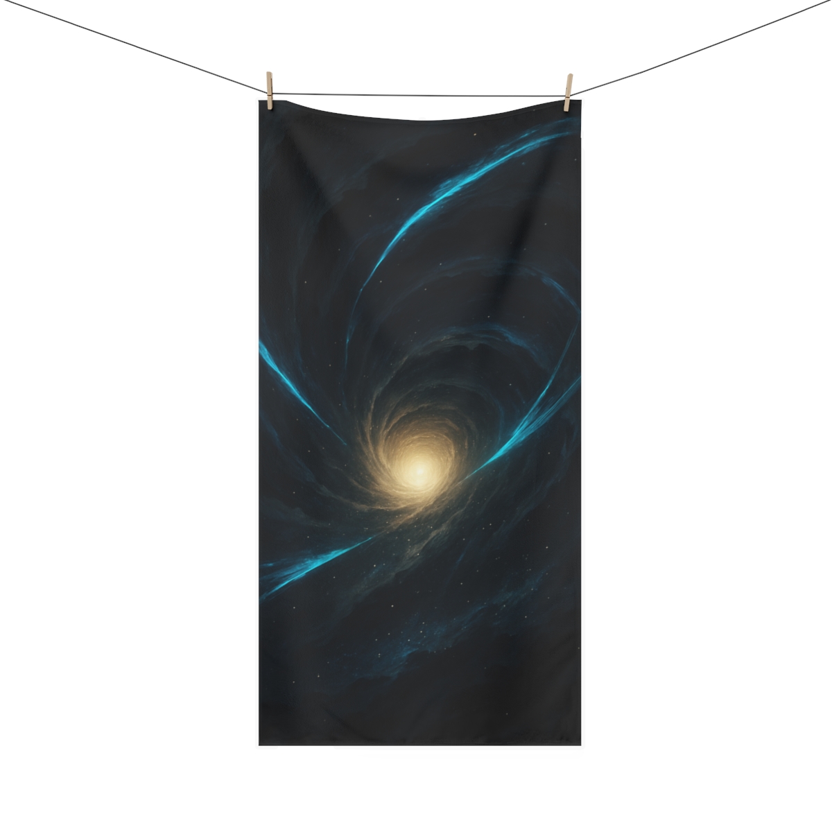 Luminous Horizon Singularity personalized bath towels