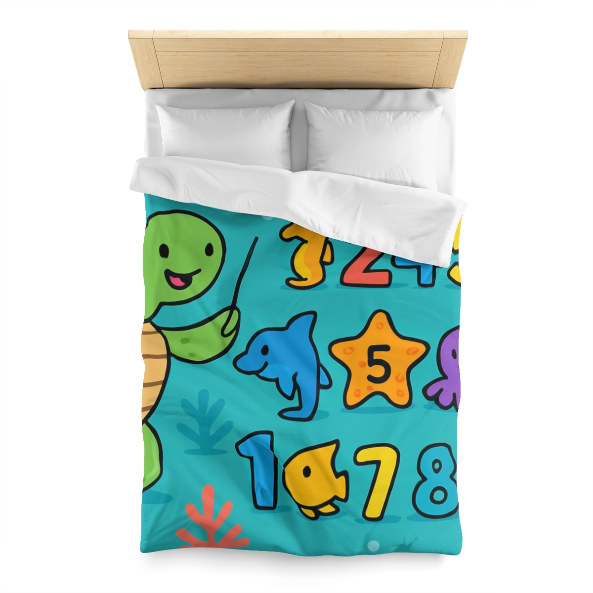 The Coral Reef Number Parade warm winter duvets