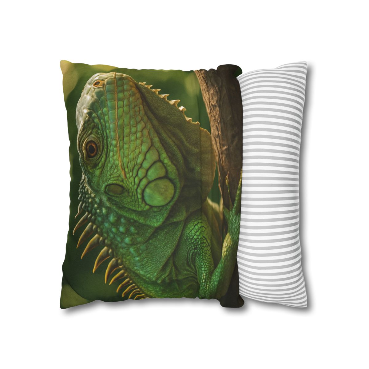 Sun Dappled Green Iguana custom pillow cases