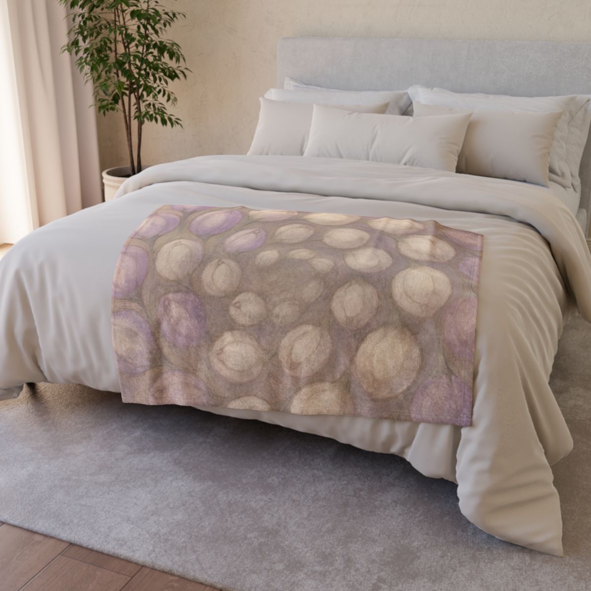 Bud Spiral Chorus soft fleece blankets