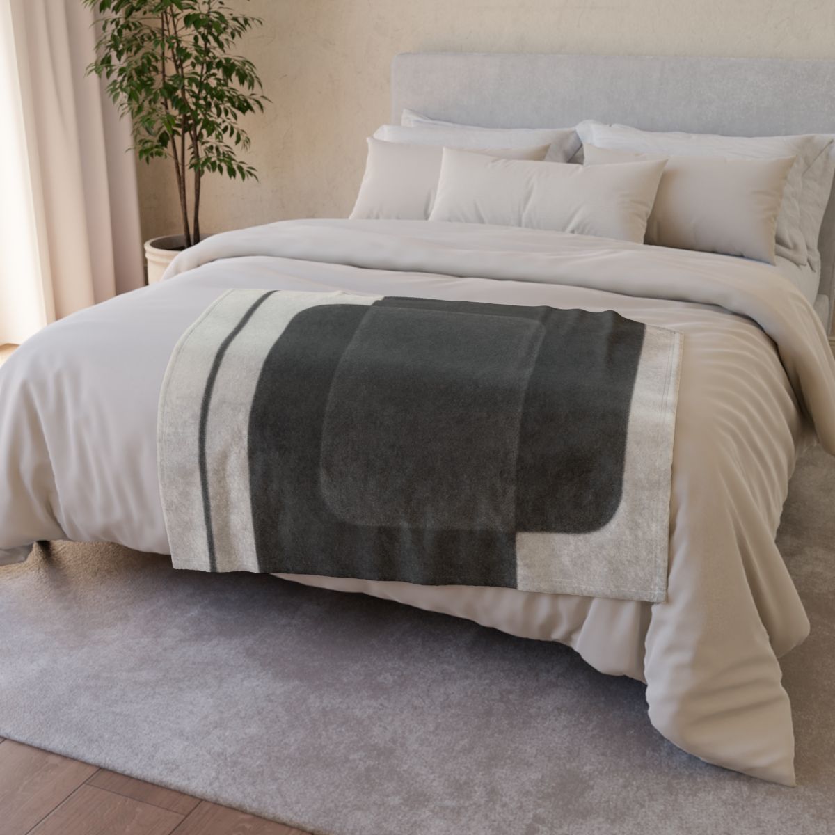 Offset Rectangle Harmony decorative home blankets