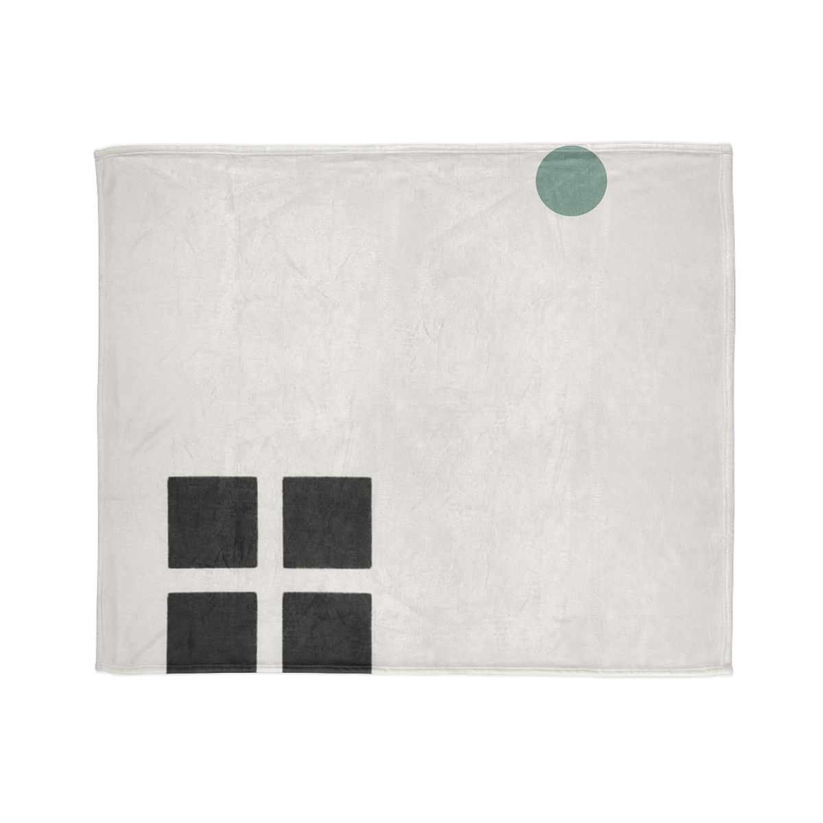 Corner Grid And Wandering Planet personalized cozy blankets