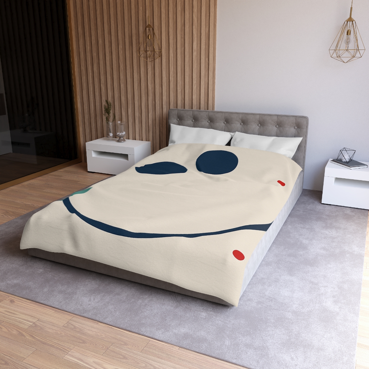 Staggered Arc With Three Points designer printed duvets