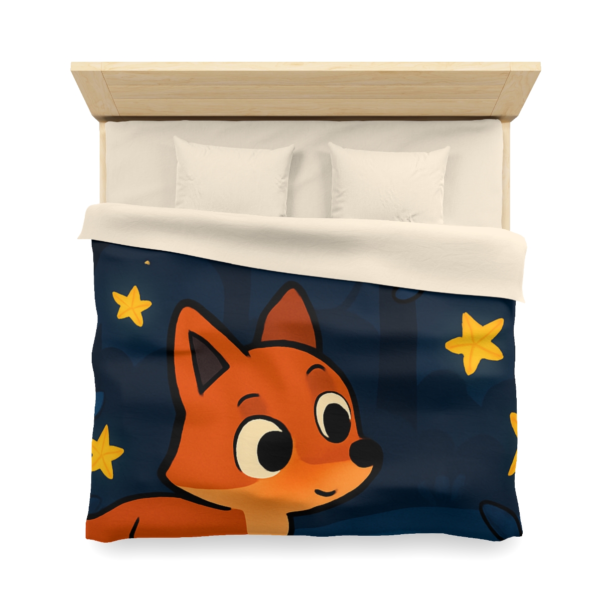 Cosmic Forest Fox trendy bedroom duvets