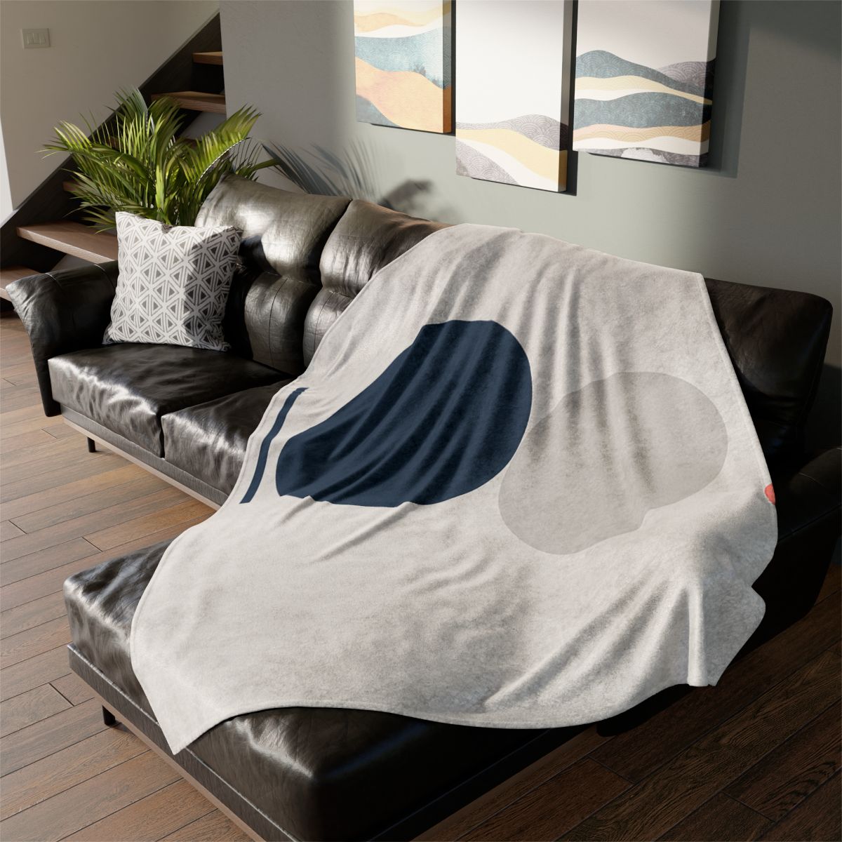 Three Orbiting Forms decorative home blankets