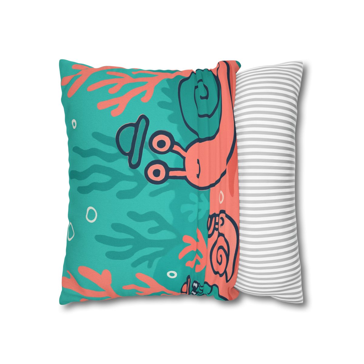 Coral City Snail Parade custom pillow cases
