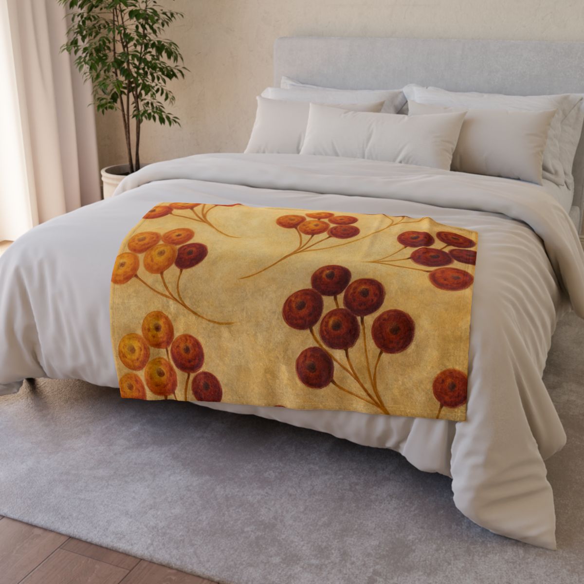 Seed Pod Constellation soft fleece blankets