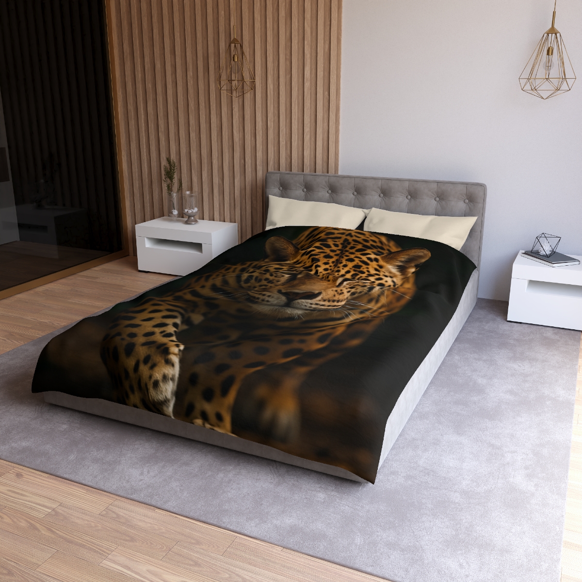 Shadow Mosaic Jaguar unique patterned duvets