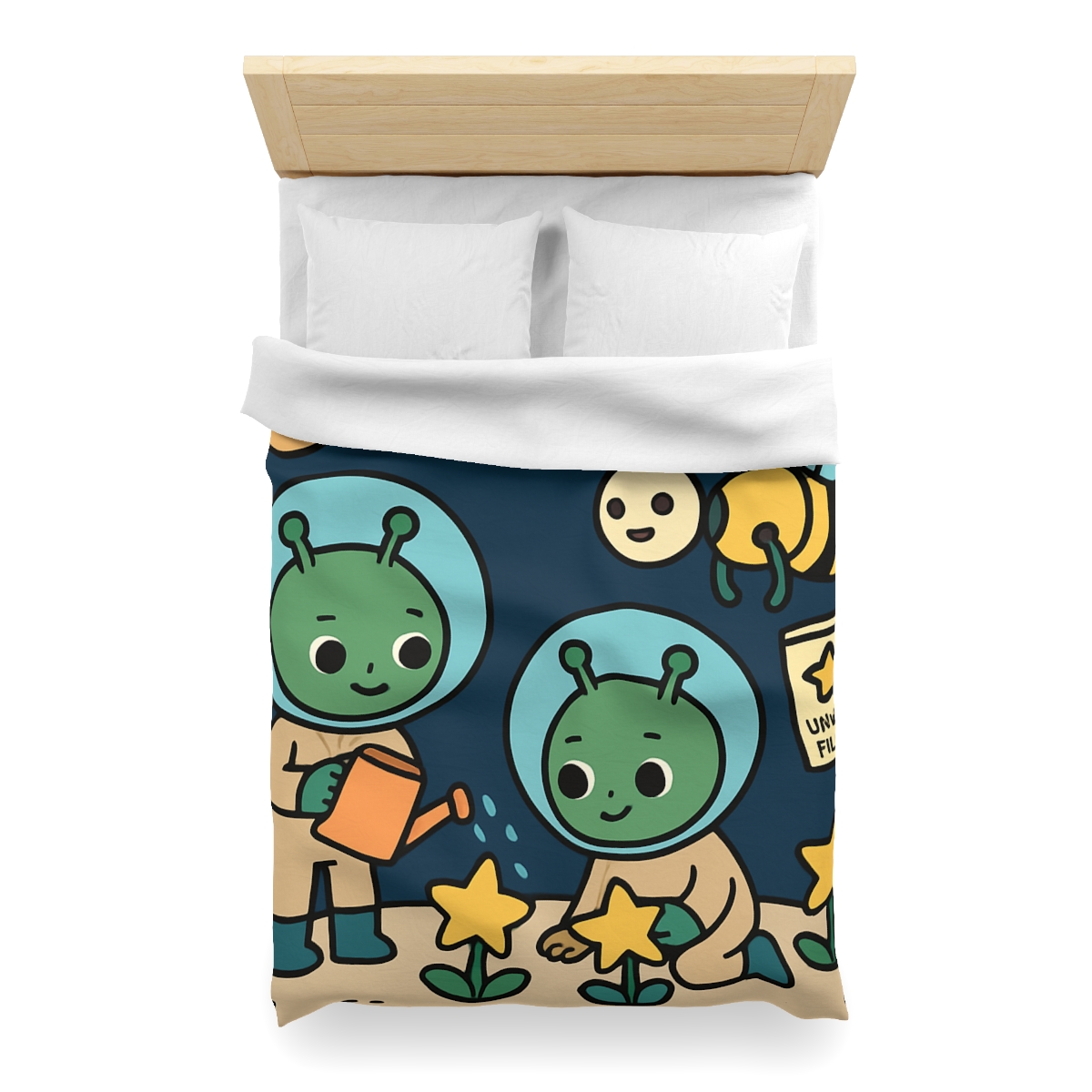 Comet Gardeners On Moon Meadow unique patterned duvets