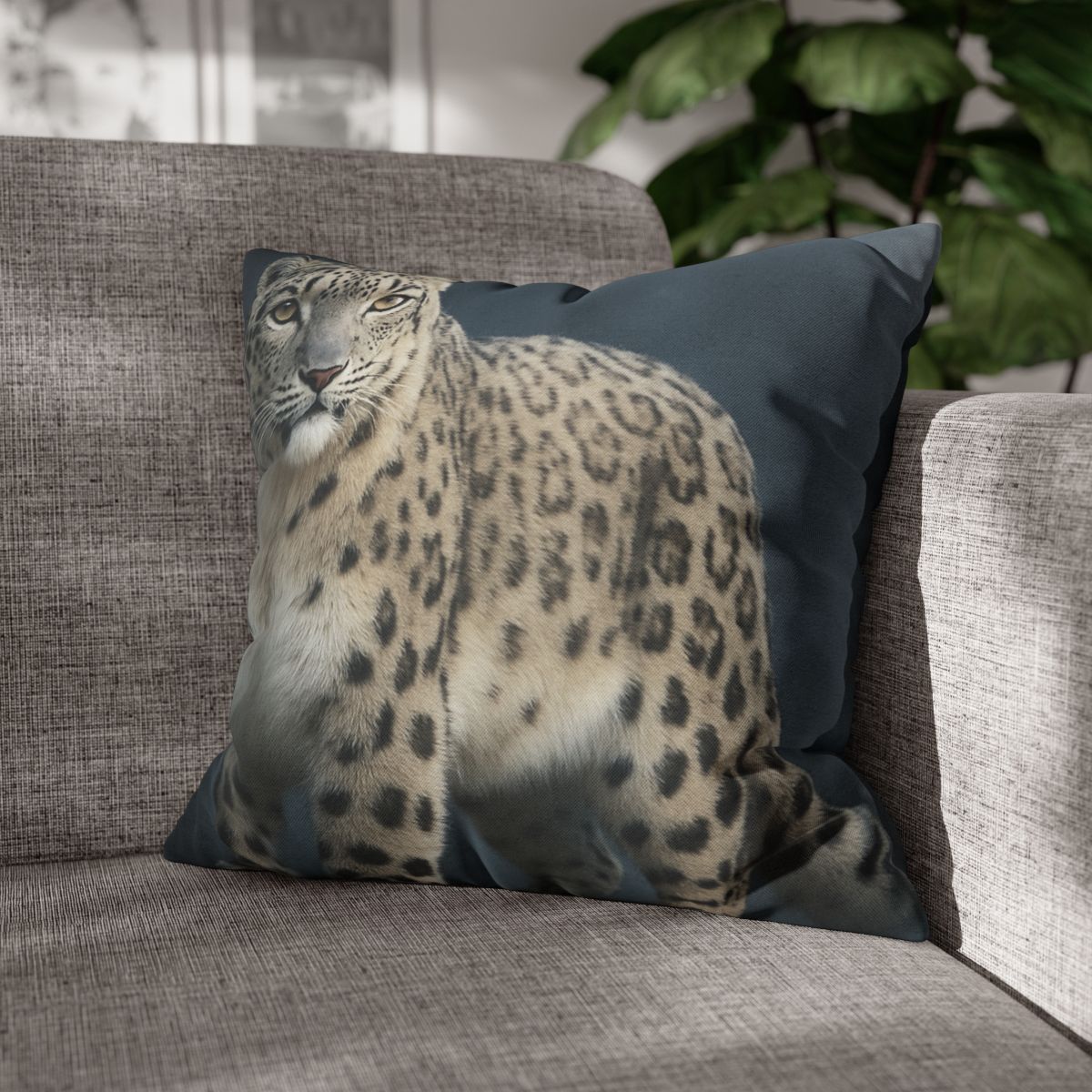 Aurora Gaze Snow Leopard trendy patterned pillow cases