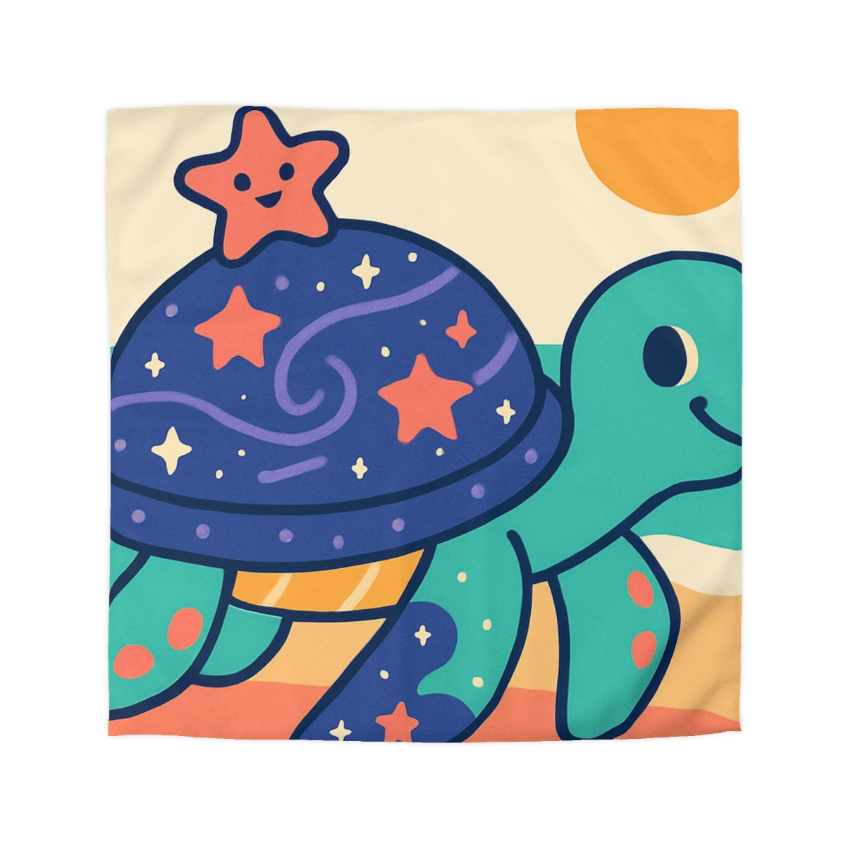 Galactic Seashell Turtle warm winter duvets