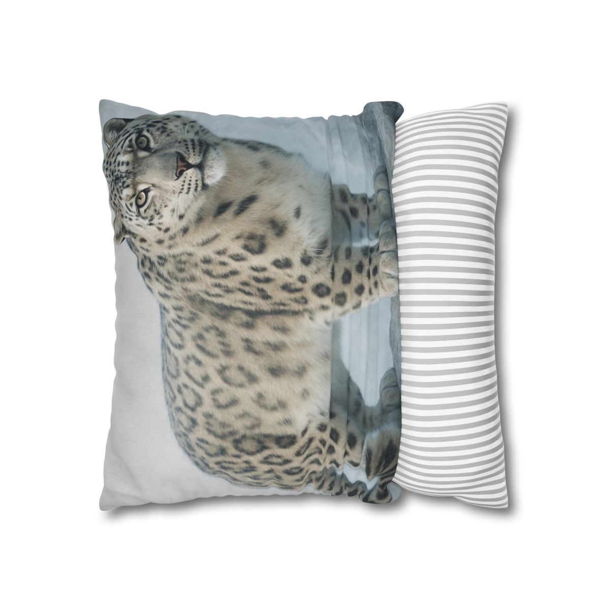 Frost Summit Snow Leopard soft cotton pillow cases
