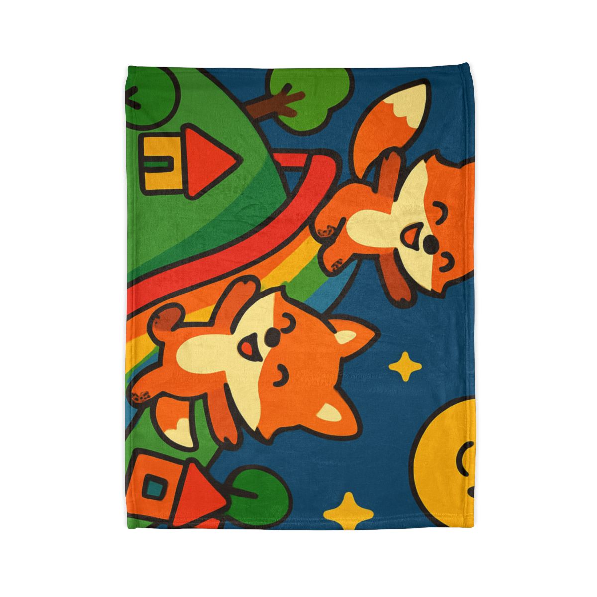 Planet Playground Of The Friendly Foxes unique gift blanketscustom blankets