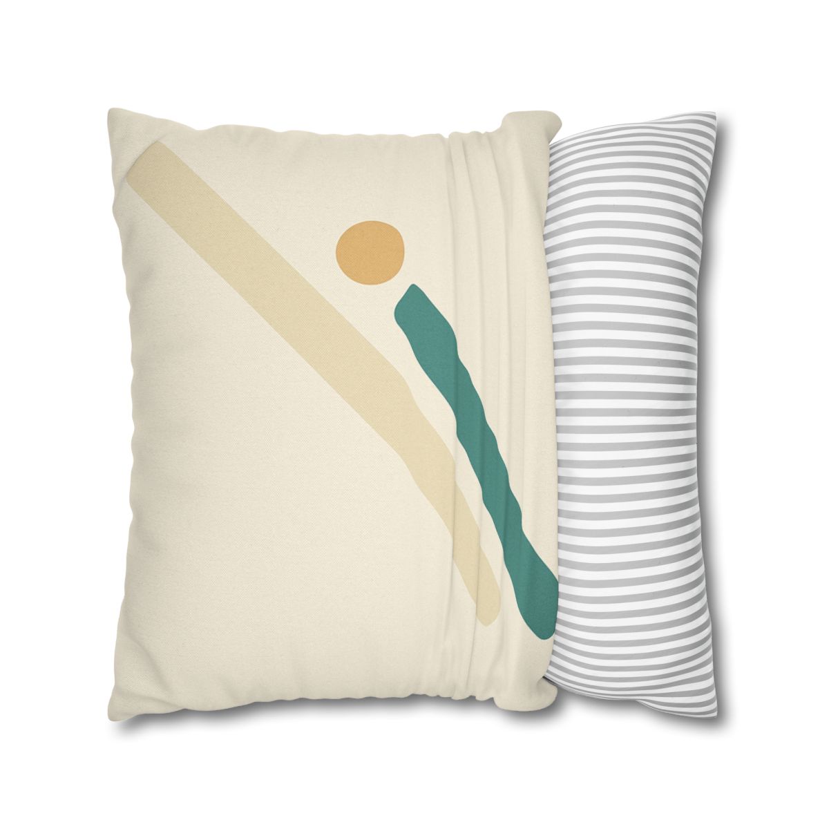 Sparse Diagonal Stripe Pair soft cotton pillow cases
