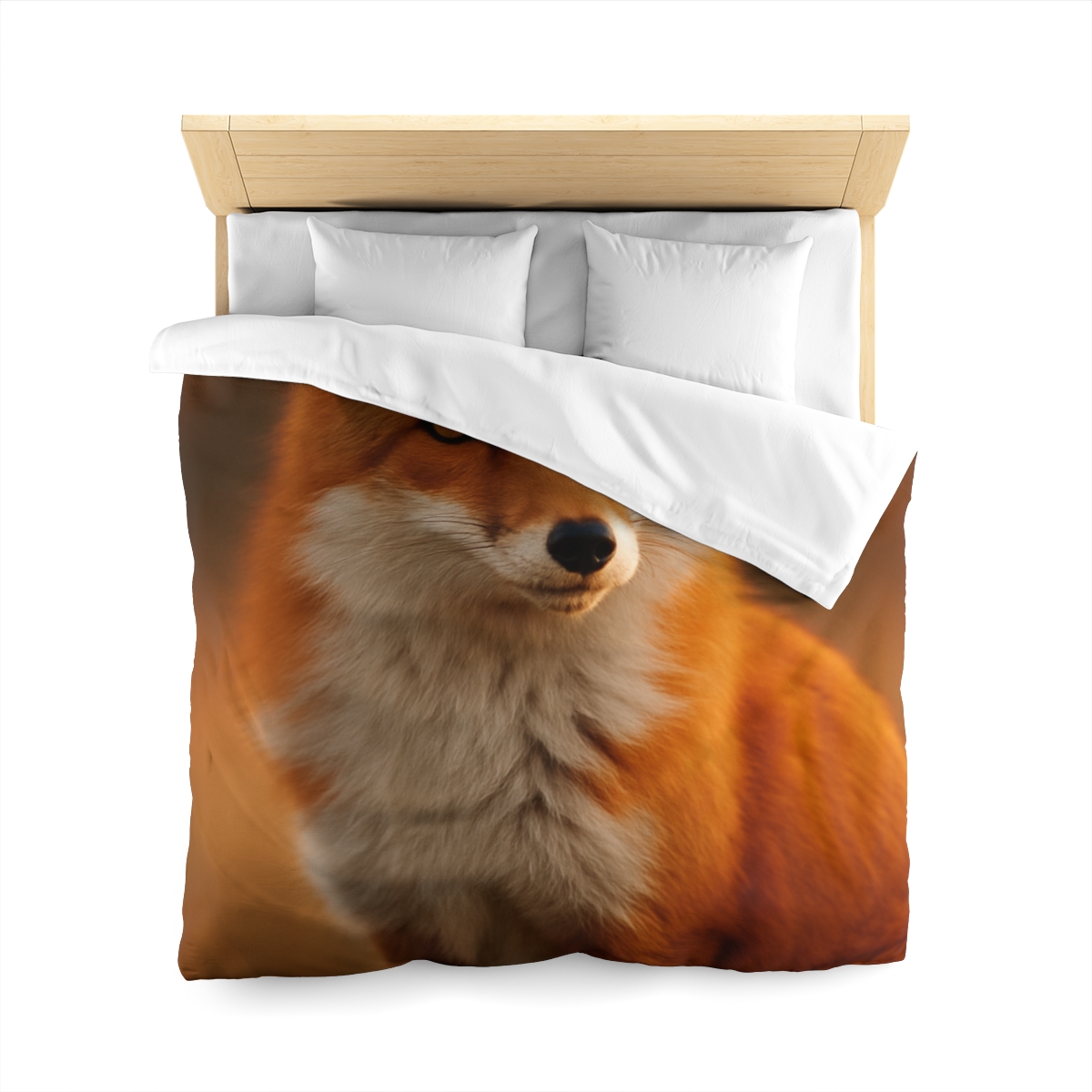 Crimson Whisper Red Fox stylish duvet covers