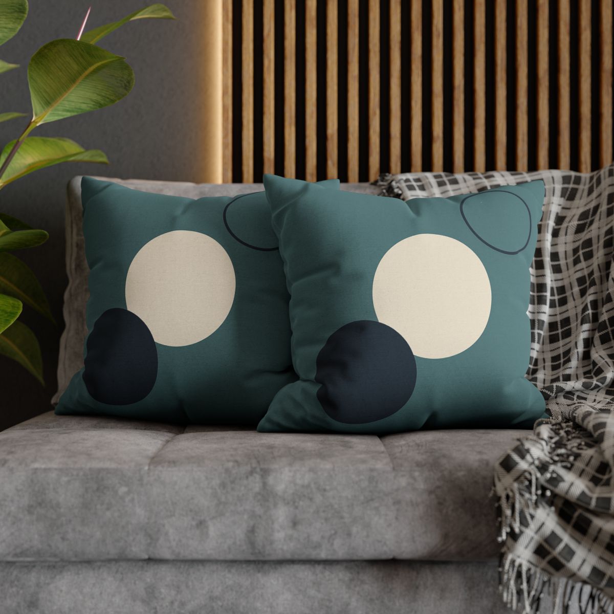 Staggered Trio Of Circles Harmony stylish decorative pillowcases