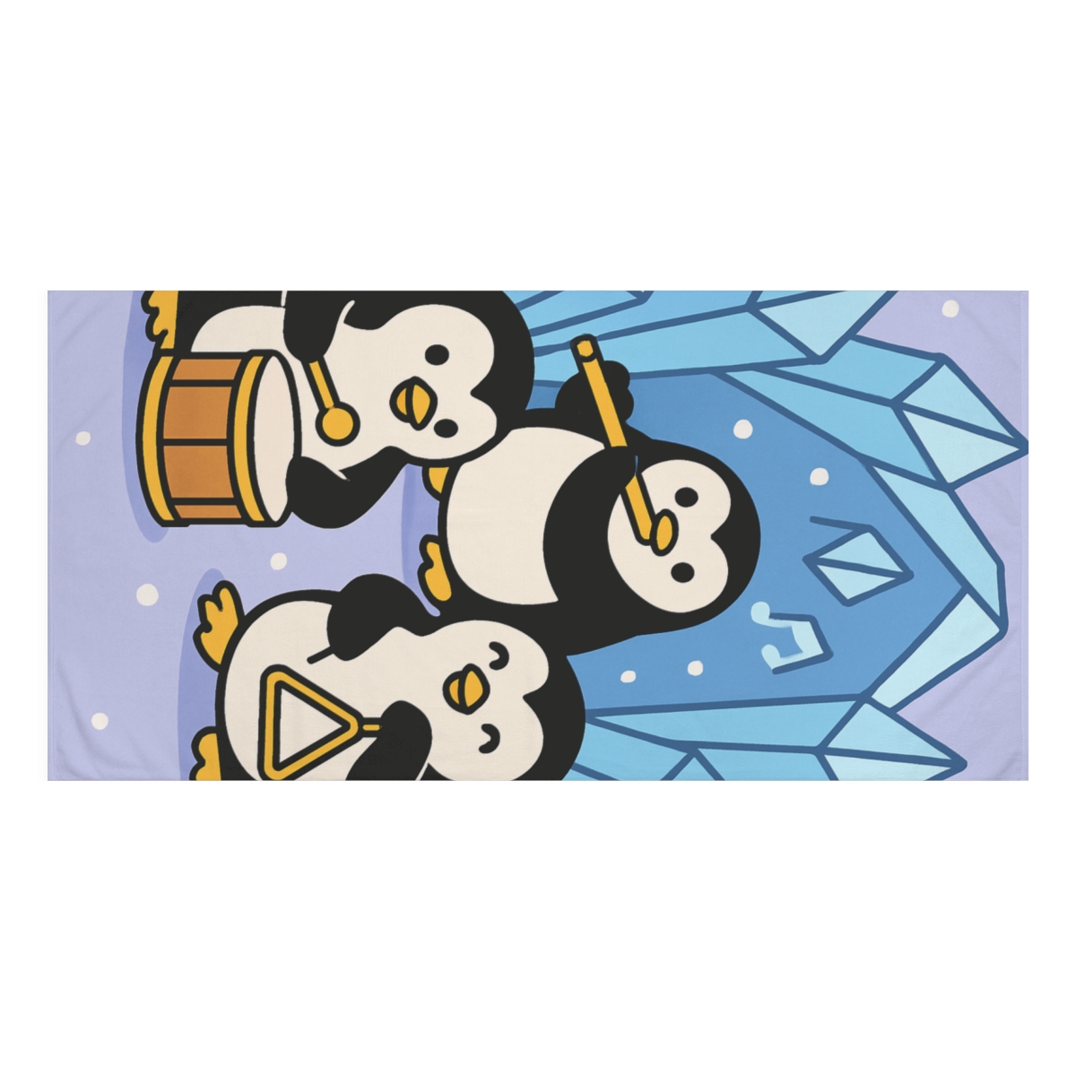 Crystal Cave Penguin Orchestra stylish beach towels