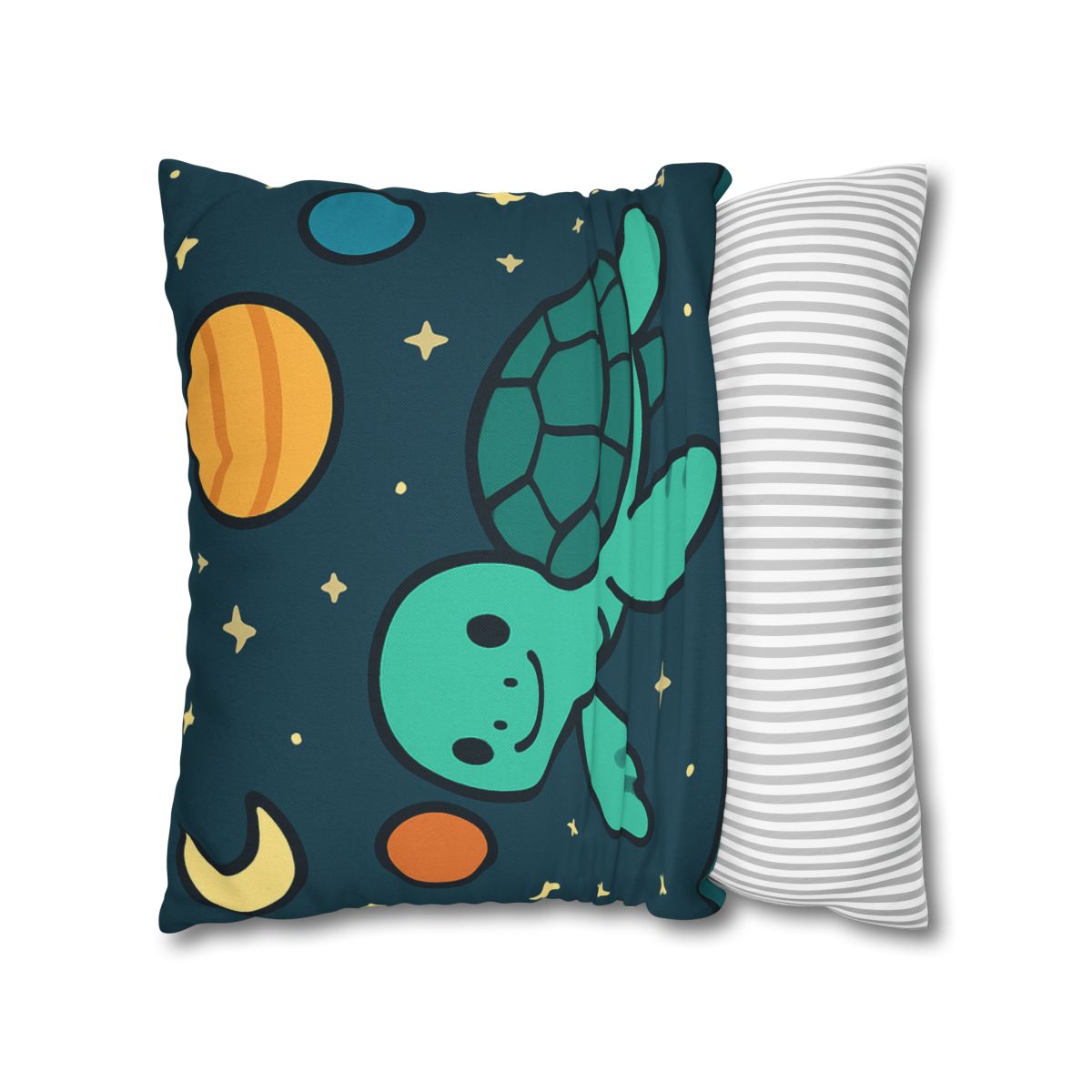Starlit Space Turtle designer print pillow cases