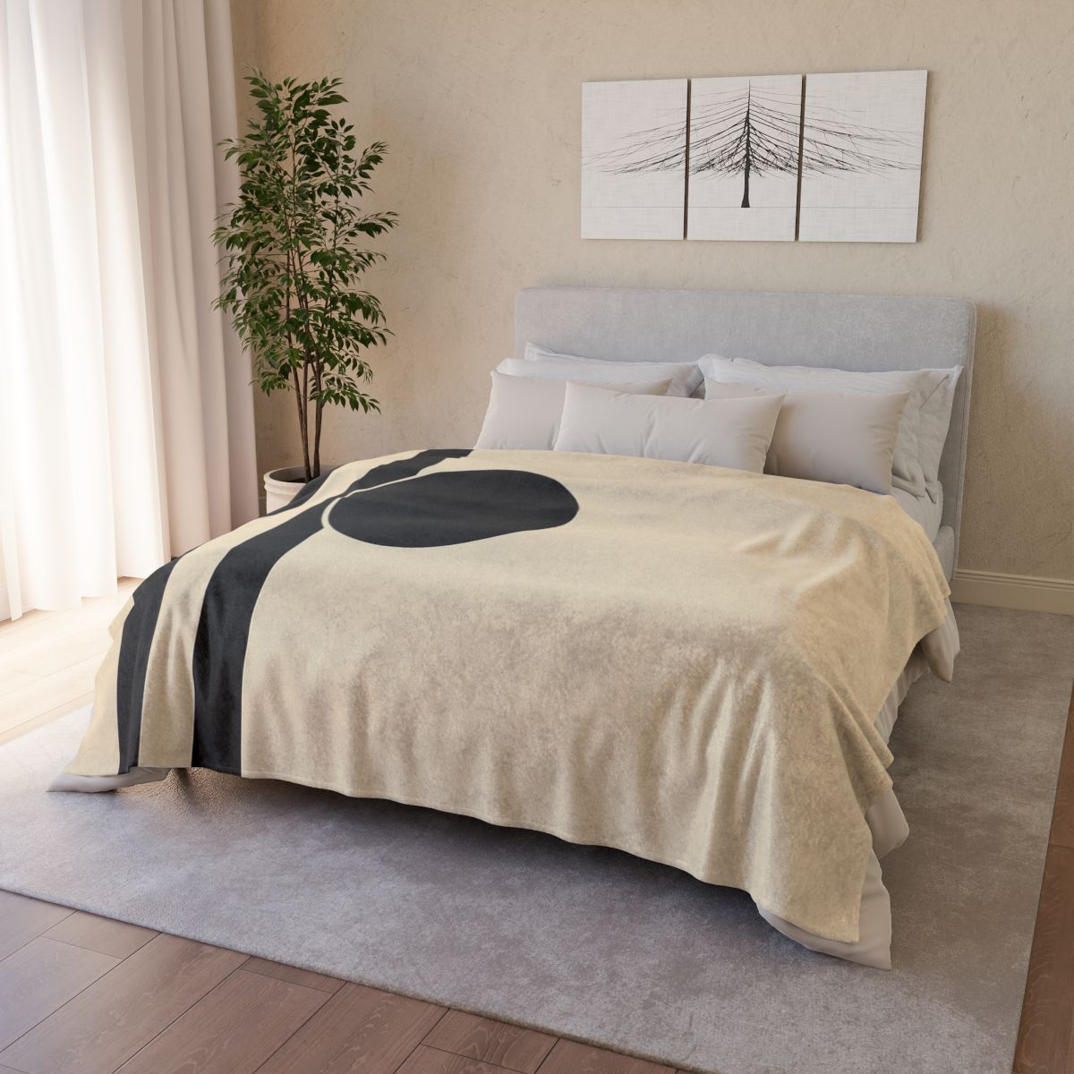 Three Bar Eclipse Grid warm winter blankets