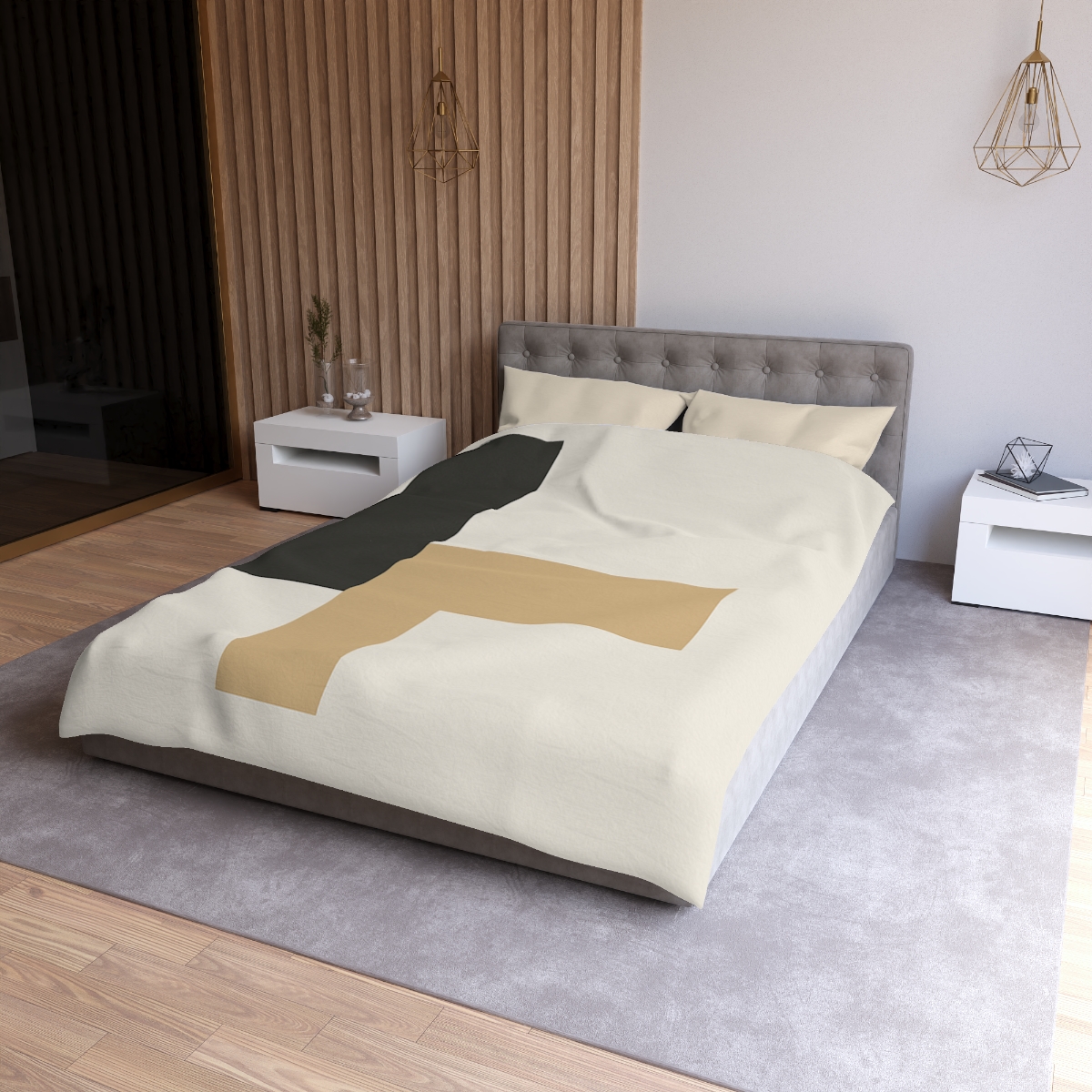 Offset Rectangle Pair soft comforter duvets