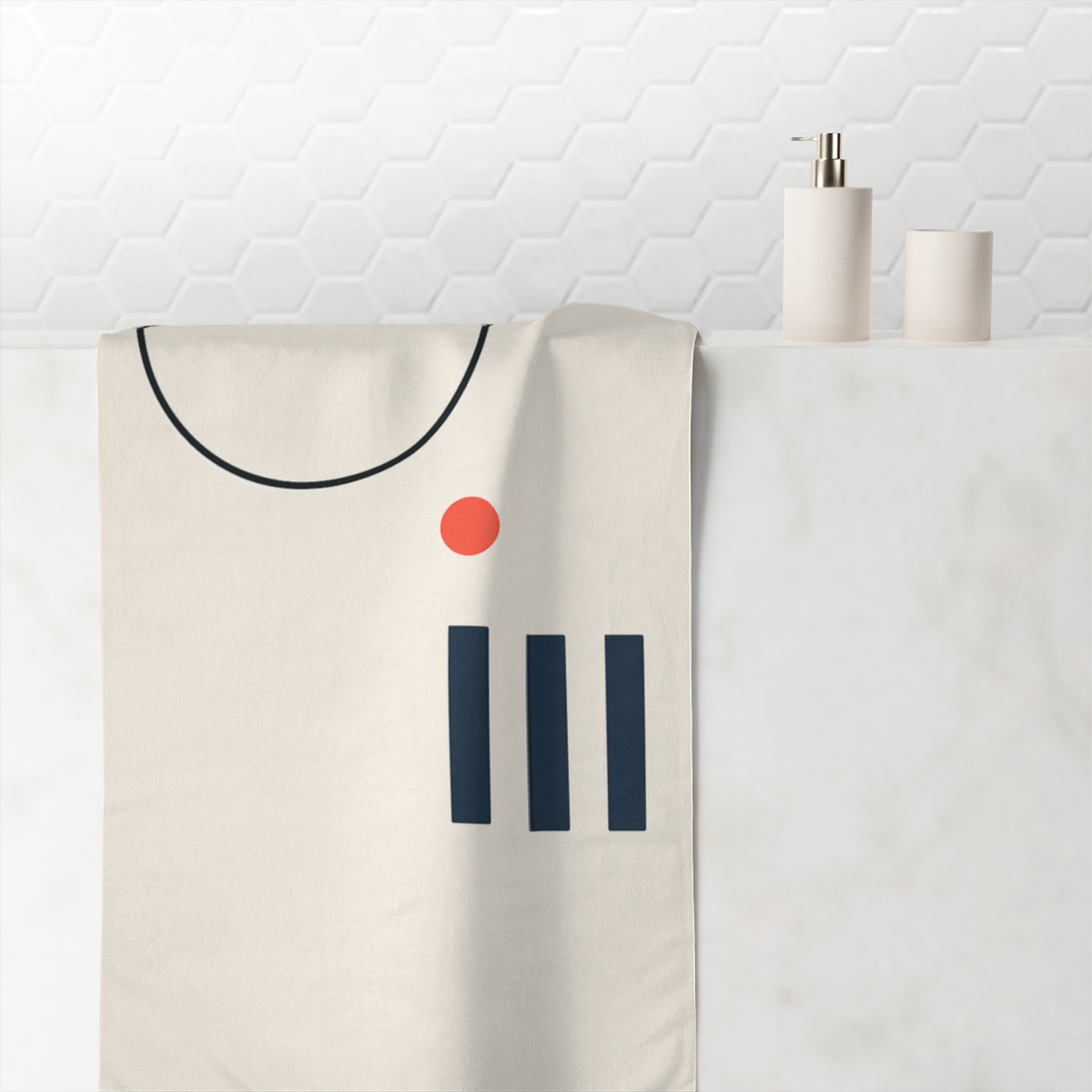 Offset Ring And Bar Alignment stylish beach towels