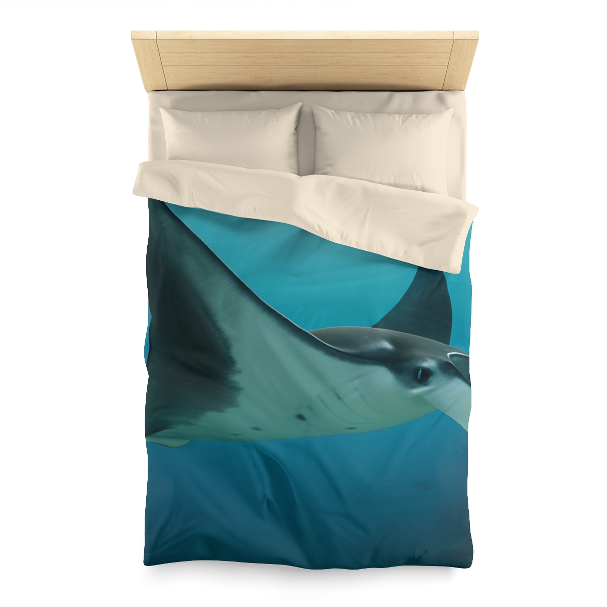 Tidal Wings Reef Manta Ray trendy bedroom duvets