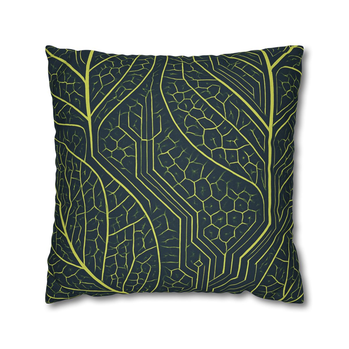 Leaf Vein Circuit Mosaic soft cotton pillow cases