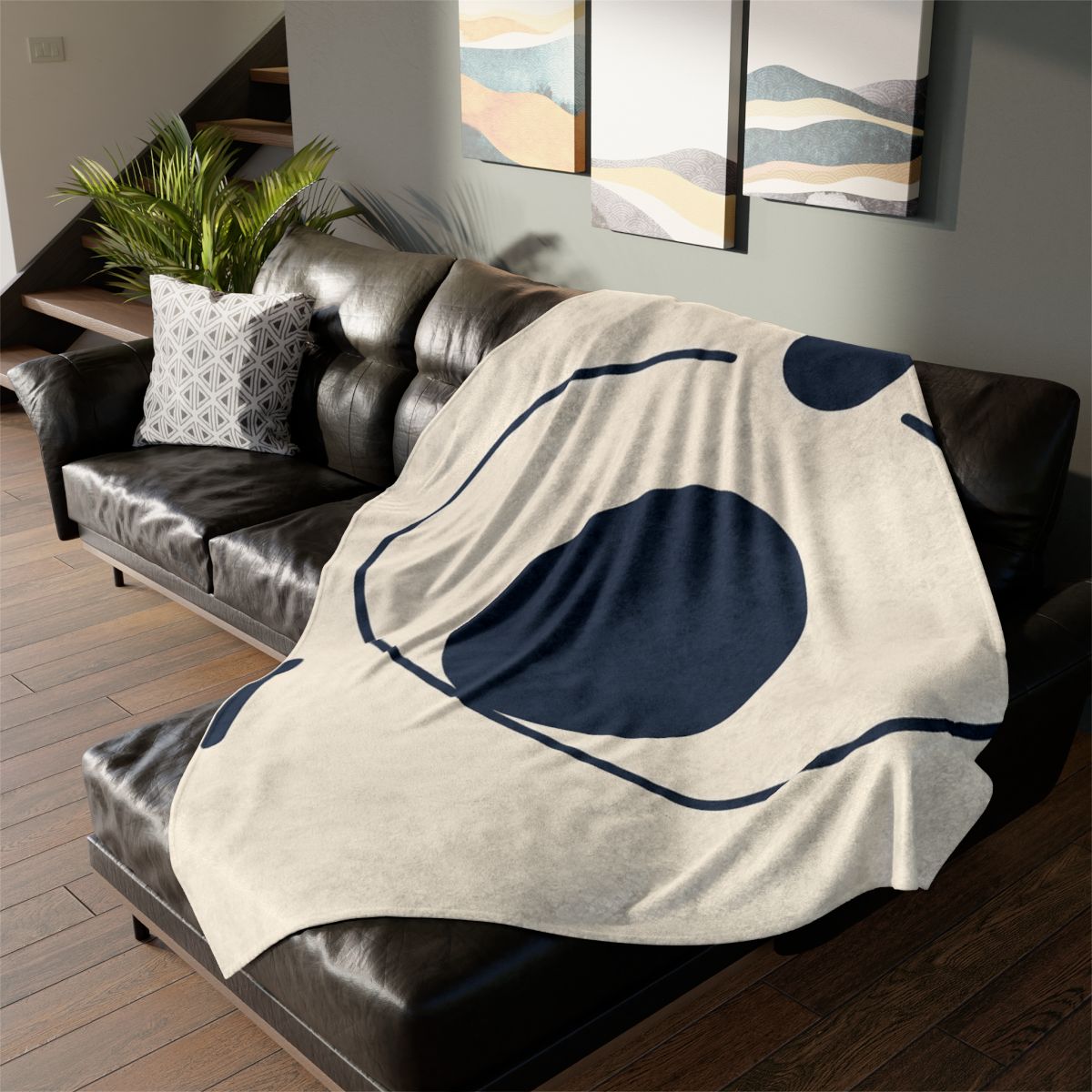Orbit Arc And Twin Discs designer printed blankets